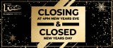 New Years closed Banner
