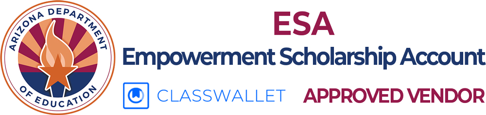 Arizona Dept of Education - ESA Empowerment Scholarship Account - Class Wallet - Approved Vendor